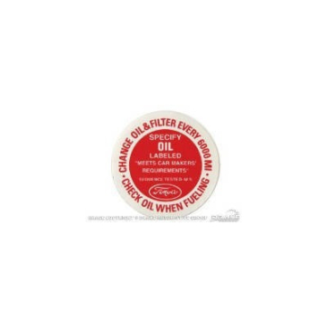SCOTT DRAKE OIL FILLER CAP DECAL