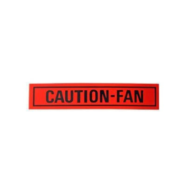 SCOTT DRAKE CAUTION FAN DECAL