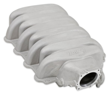 HOLLEY LOW-PROFILE INTAKE MANIFOLD - GODZILLA - NATURAL FINISH
