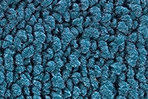 1965-73 FORD MUSTANG COBRA SNAKE LOGO MATS - FORD BLUE