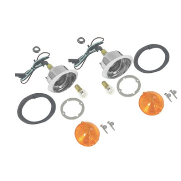 1964-1966 FORD MUSTANG PARKING LIGHT MASTER KIT, CONCOURS
