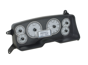 DAKOTA DIGITAL 1987- 89 FORD MUSTANG VHX INSTRUMENTS - SILVER ALLOY FACE / WHITE LIGHTING