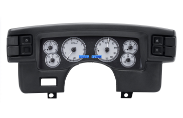 DAKOTA DIGITAL 1990- 93 FORD MUSTANG VHX INSTRUMENTS - SILVER ALLOY FACE / BLUE LIGHTING