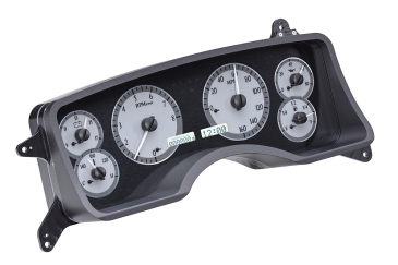 DAKOTA DIGITAL 1990- 93 FORD MUSTANG VHX INSTRUMENTS - SILVER ALLOY FACE / WHITE LIGHTING