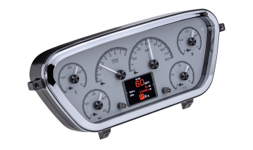 DAKOTA DIGITAL 1953- 55 FORD PICKUP HDX INSTRUMENTS - SILVER ALLOY