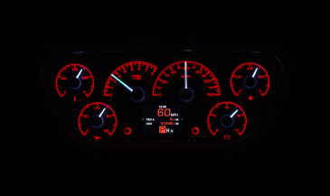 DAKOTA DIGITAL 1953- 55 Ford Pickup HDX Instruments - BLACK ALLOY