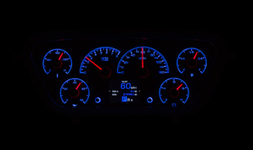 DAKOTA DIGITAL 1953- 55 Ford Pickup HDX Instruments - BLACK ALLOY
