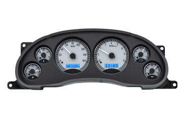 DAKOTA DIGITAL 1994- 2004 FORD MUSTANG VHX INSTRUMENTS - SILVER ALLOY FACE / BLUE LIGHTING