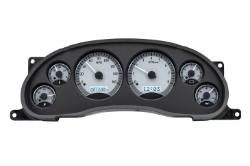 DAKOTA DIGITAL 1994- 2004 FORD MUSTANG VHX INSTRUMENTS - SILVER ALLOY FACE / WHITE LIGHTING