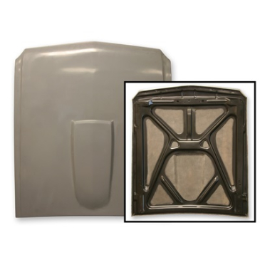 SCOTT DRAKE SHELBY HOOD, FIBERGLASS WITH METAL FRAME