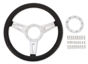 SCOTT DRAKE CORSO FEROCE 15" BLACK LEATHER STEERING WHEEL 9 HOLE