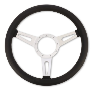 SCOTT DRAKE CORSO FEROCE 15" BLACK LEATHER STEERING WHEEL 9 HOLE