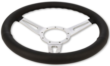 SCOTT DRAKE CORSO FEROCE 15" BLACK LEATHER STEERING WHEEL 9 HOLE