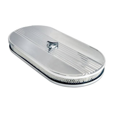 SCOTT DRAKE OVAL CHROME PLATED AIR CLEANER ASSEMBLY