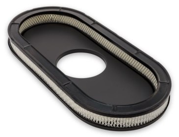 1965-73 SCOTT DRAKE ALUMINUM OVAL AIR CLEANER ASSEMBLY BLACK