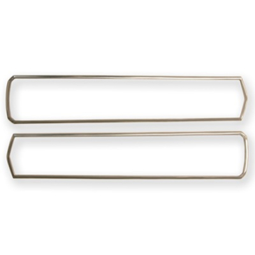 SCOTT DRAKE SATIN FINISH TAIL LIGHT BEZELS, SHELBY, PAIR