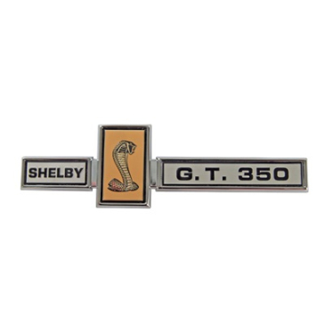 SCOTT DRAKE GRILL DASH AND DECK EMBLEM, PIN ON, GT350 SHELBY
