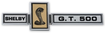 SCOTT DRAKE GRILL DASH AND DECK EMBLEM, PIN ON, GT500 SHELBY