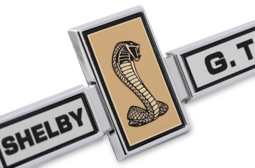 SCOTT DRAKE GRILL DASH AND DECK EMBLEM, PIN ON, GT500 SHELBY