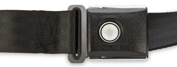 SCOTT DRAKE 3 POINT RETRACTABLE SEAT BELTS WITH VINTAGE PUSH BUTTON