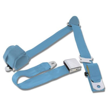 SCOTT DRAKE 1964.5-73 MUSTANG 3-POINT SEAT BELT-LIGHT BLUE
