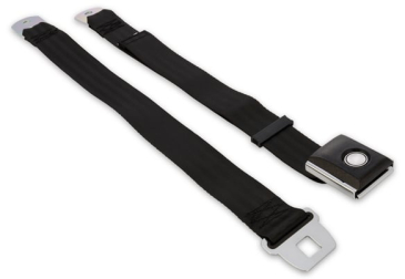 SCOTT DRAKE PUSH BUTTON SEAT BELT BLACK