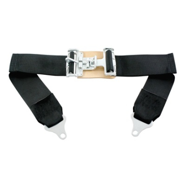 SCOTT DRAKE 3" RACE STYLE LAP BELT BLACK