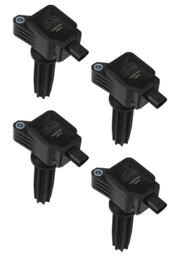 ACCEL IGNITION COIL - SUPERCOIL - 2015-2019 FORD ECOBOOST 2.0L/2.3L - L4 - BLACK - 4-PACK