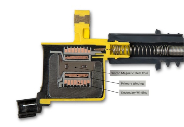 ACCEL IGNITION COIL - SUPER COIL SERIES - 2007-2016 FORD 3.5L/3.7L V6, YELLOW, INDIVIDUAL