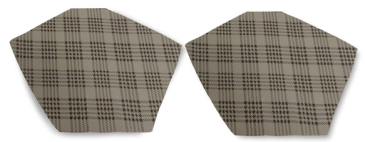 1965-1968 FORD MUSTANG COUPE, CONVERTIBLE VINYL TRUNK MAT PLAID PATTERN