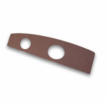 1964-67 FORD MUSTANG BLACK VINYL COVERED PACKAGE TRAY W/ SPEAKER HOLES