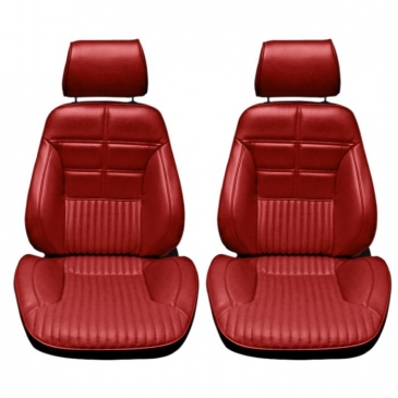 1969-70 FORD MUSTANG DISTINCTIVE INDUSTRIES DELUXE PROCAR TOURING II SEATS - (PAIR) VERMILLION