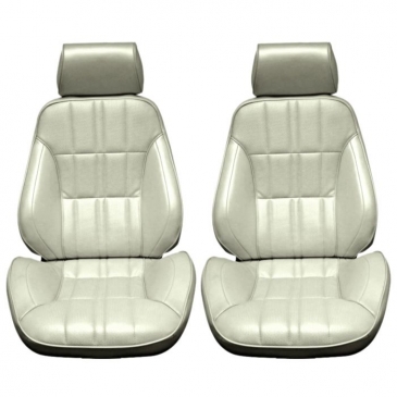 1971-73 FORD MUSTANG DISTINCTIVE INDUSTRIES MACH 1 PROCAR TOURING II SEATS - (PAIR) WHITE